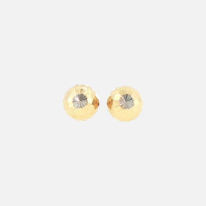 Aretes Medio Hongo G. 14K 1.5g